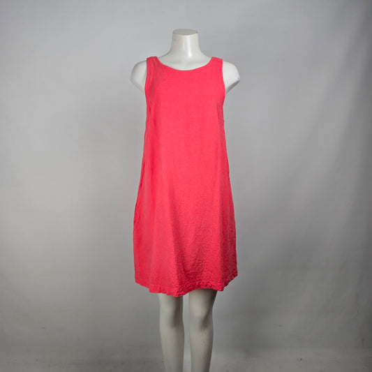 A New Day Pink Linen Mini Dress Size Size L