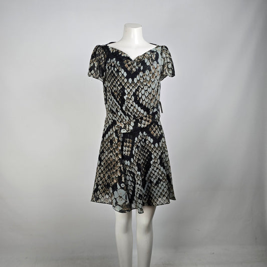 Jessica Simpson Snake Print Mini Dress Size 12