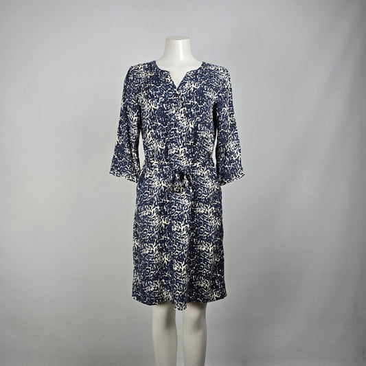 Soya Concept Blue Animal Print Shirt Dress Size M