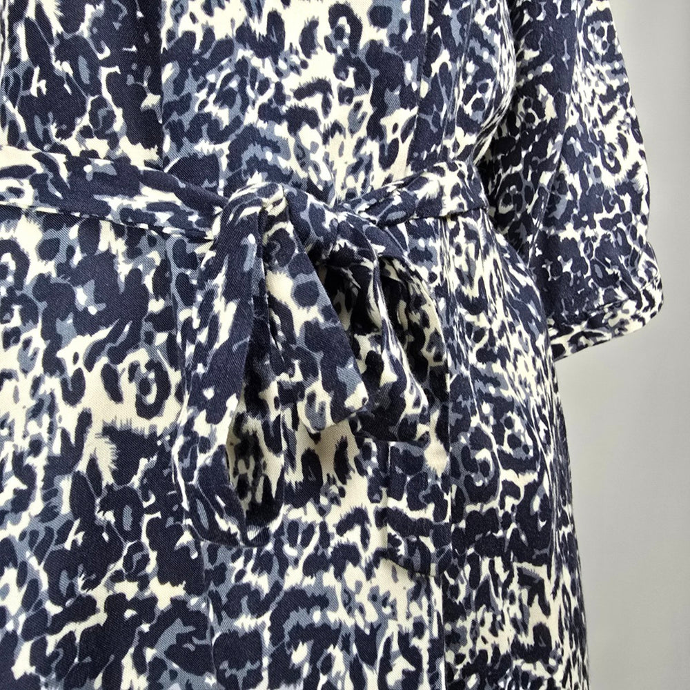 Soya Concept Blue Animal Print Shirt Dress Size M