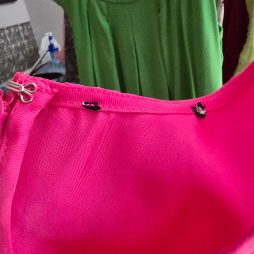 Pink Silk Maxi Dress Size L