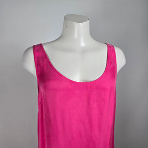 Pink Silk Maxi Dress Size L