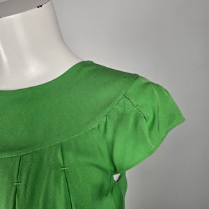 Banana Republic Green Silk Mini DRess Size S