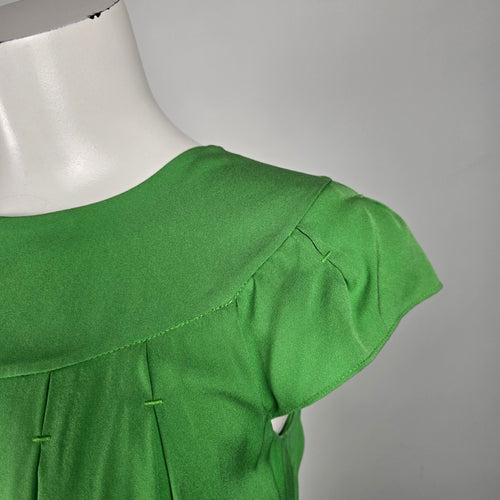 Banana Republic Green Silk Mini DRess Size S