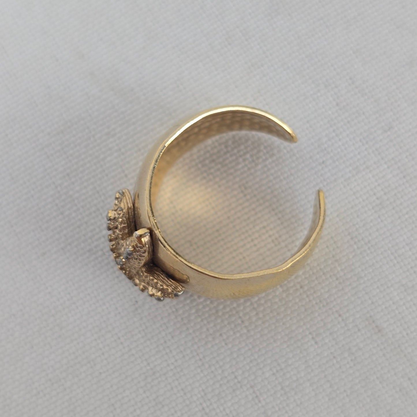Sarah Coventry Gold Tone 1977 Sea Star Adjustable Ring