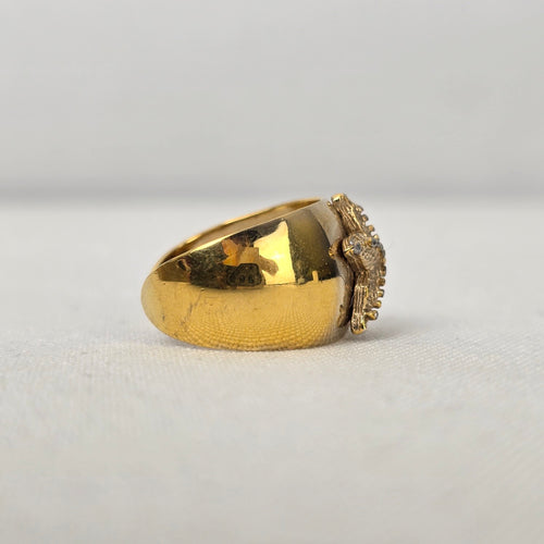 Sarah Coventry Gold Tone 1977 Sea Star Adjustable Ring