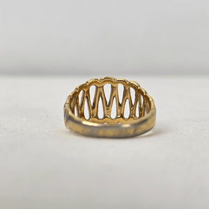 Vintage Gold Tone Ring 8.5