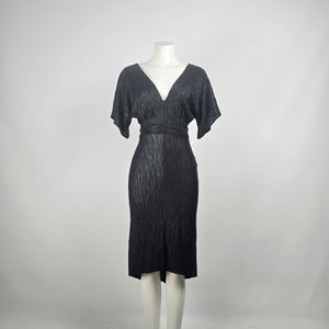ASTR The Label Black V Neck Midi Dress Size S