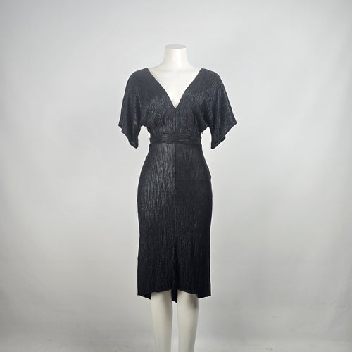 ASTR The Label Black V Neck Midi Dress Size S