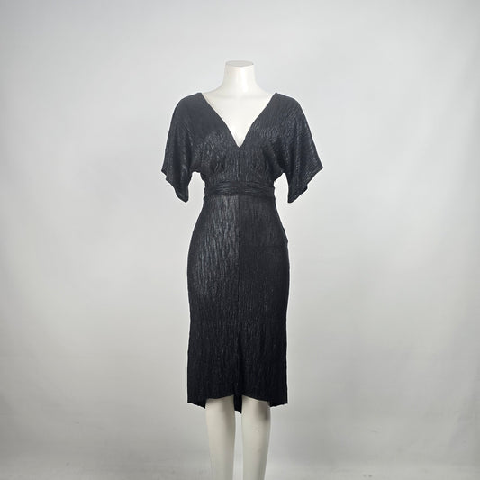 ASTR The Label Black V Neck Midi Dress Size S