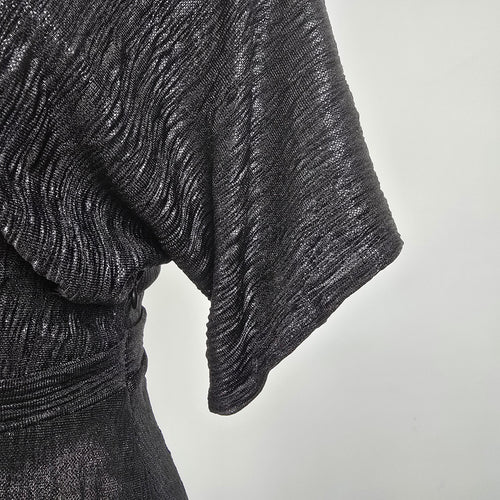 ASTR The Label Black V Neck Midi Dress Size S