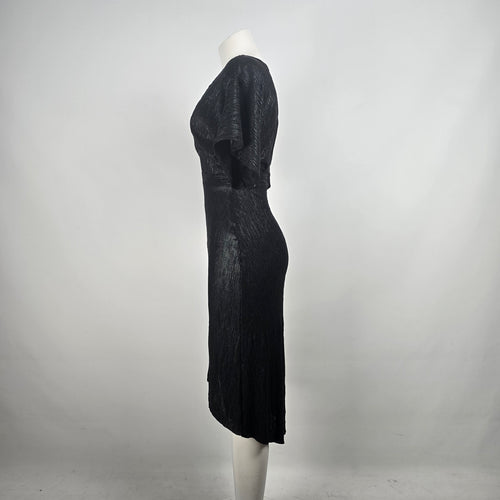 ASTR The Label Black V Neck Midi Dress Size S