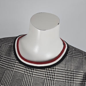 Lush Grey Check Print Shirt Dress Size S