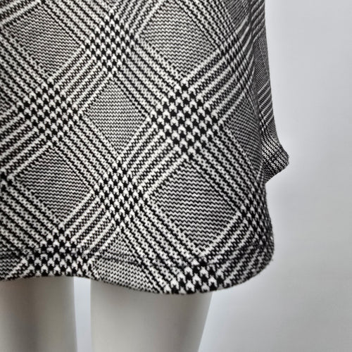 Lush Grey Check Print Shirt Dress Size S