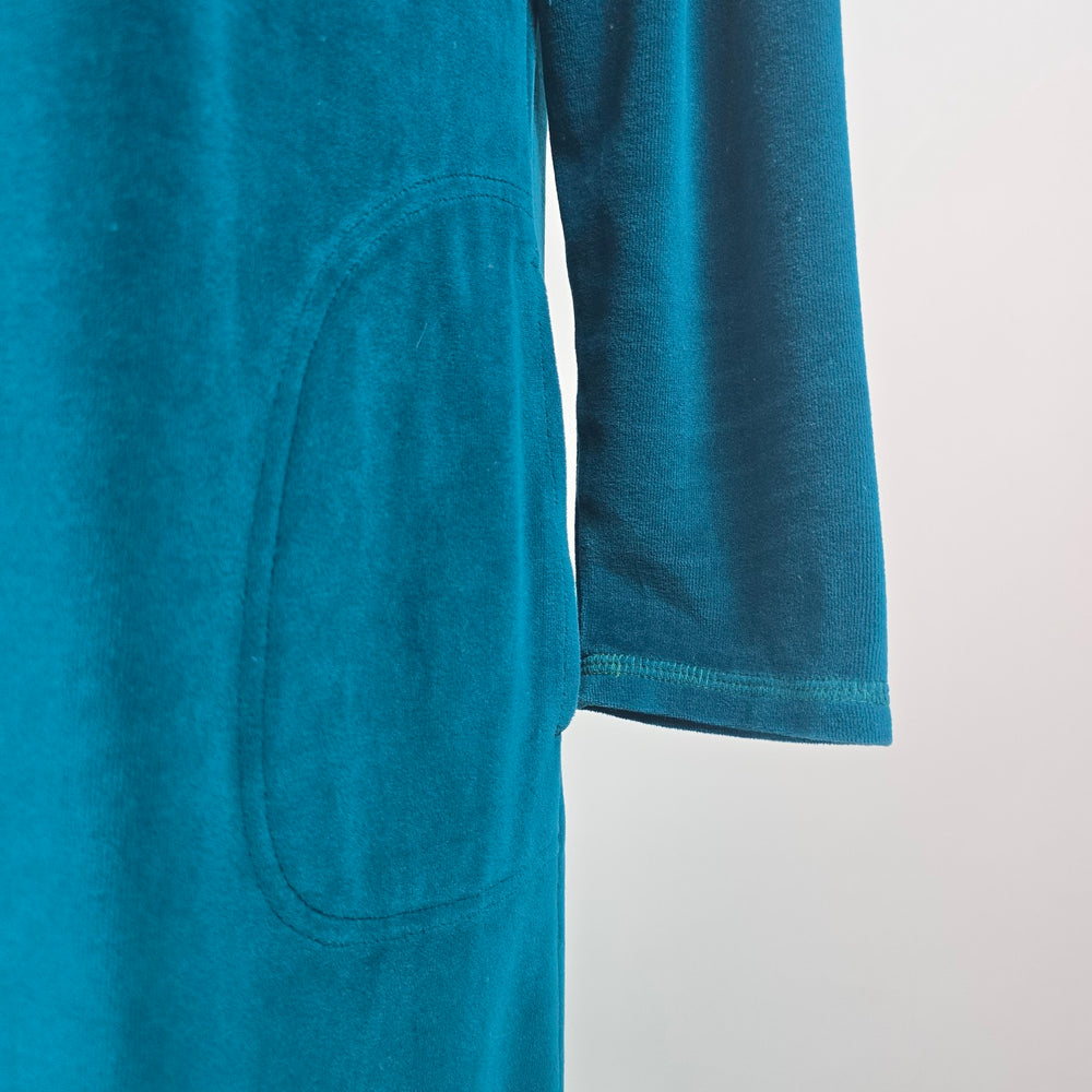 Vintage Mr Robert Green Velvet Maxi Dress Size M/L