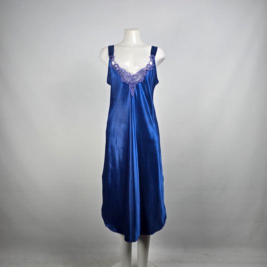 Vintage Inner Most Blue Lingerie Slip Dress Size M/L