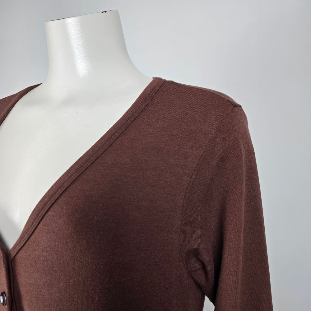 Smash + Tess Brown Onesie Jumpsuit Lounge Wear Size S