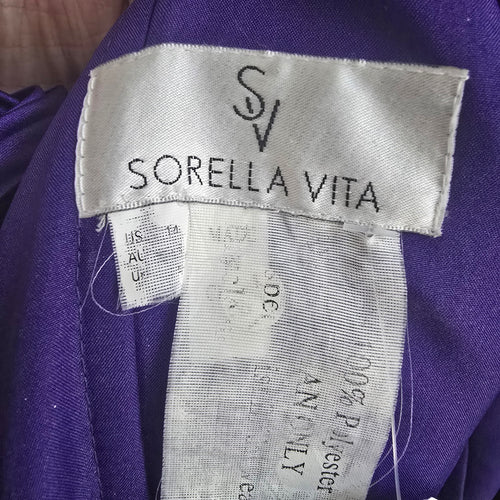 Sorella Vita Purple Rushed Event Gown Size M/L