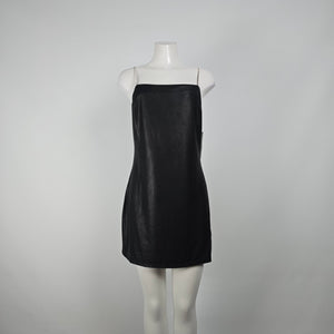 Design Lab Black Rhinestone Detail Mini Dress Size XL