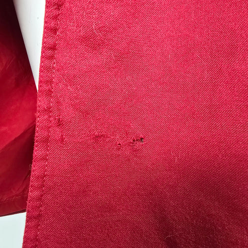 Vintage Lady H. Red Wool Trench Coat Dress Size 16