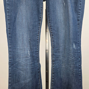 Wax Jeans Low Rise Boot Cut Embroidered Studded Pockets Denim Jeans Size 11