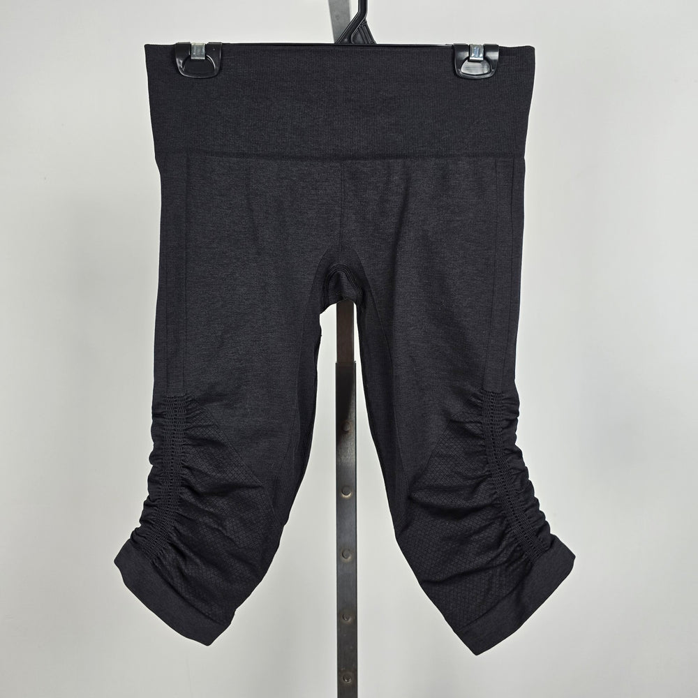 Lululemon In The Flow Crop II  Deep Coal Leggings Size 4