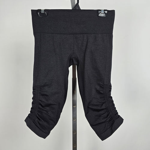 Lululemon In The Flow Crop II  Deep Coal Leggings Size 4