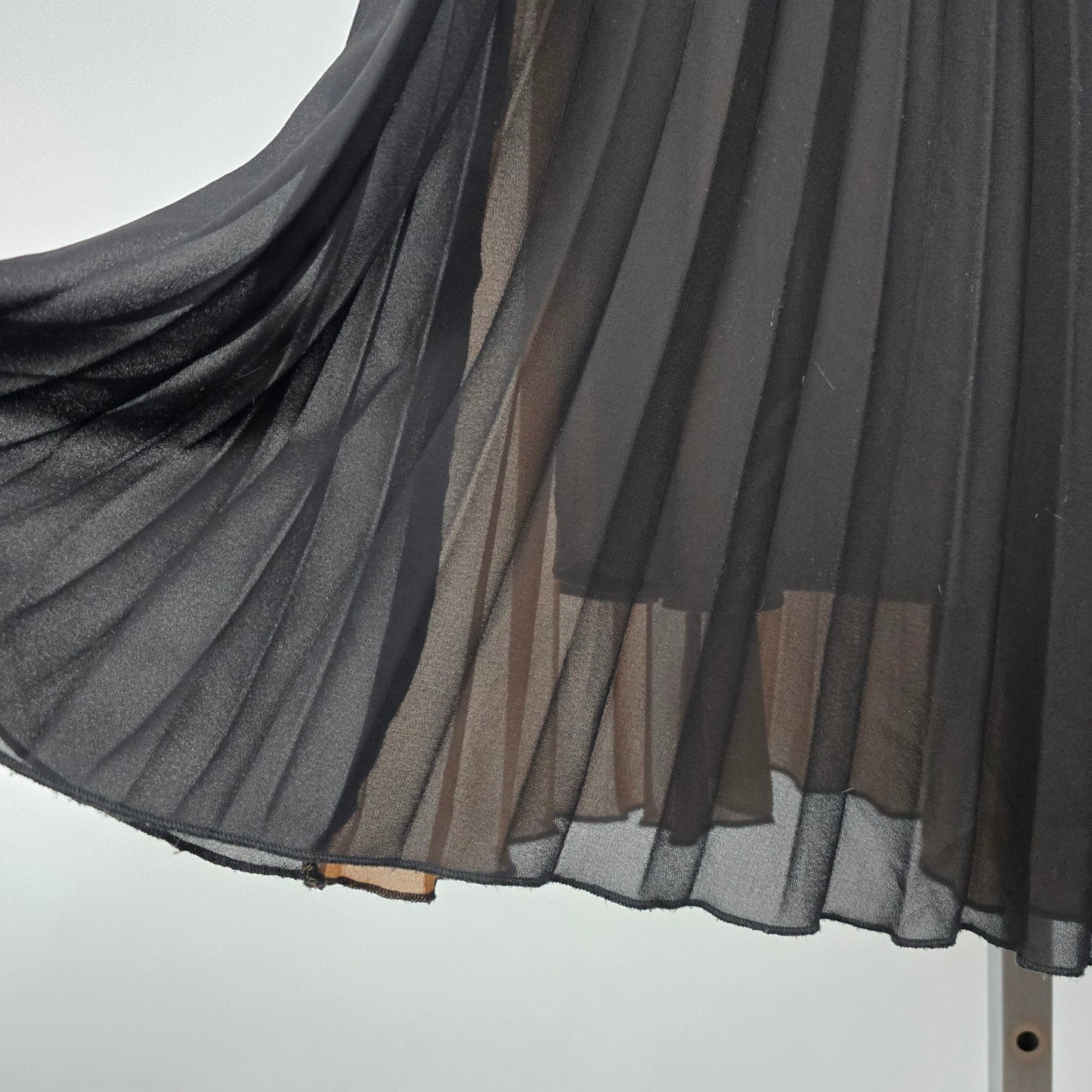 InWear Brown & Black Pleated Maxi Skirt Size 10