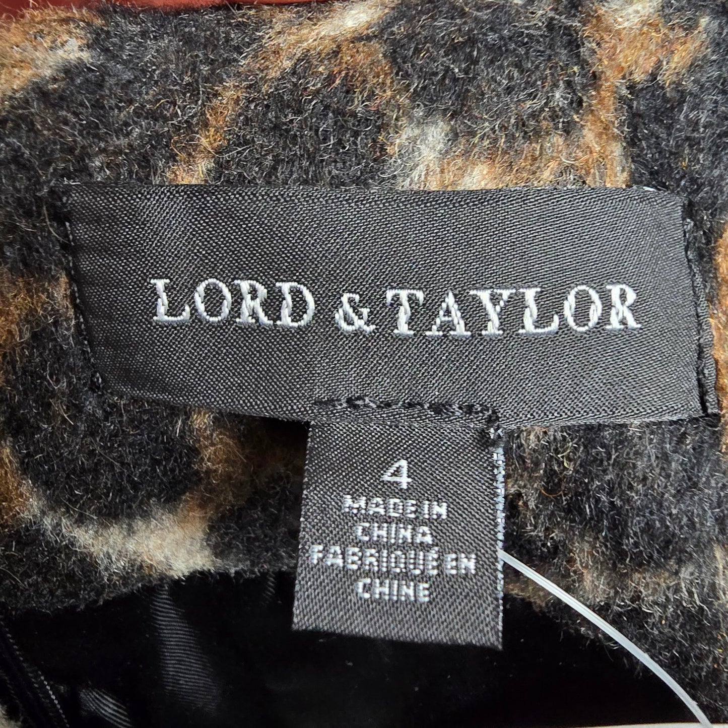 Lord & Taylor Animal Print Pencil Skirt Size 4