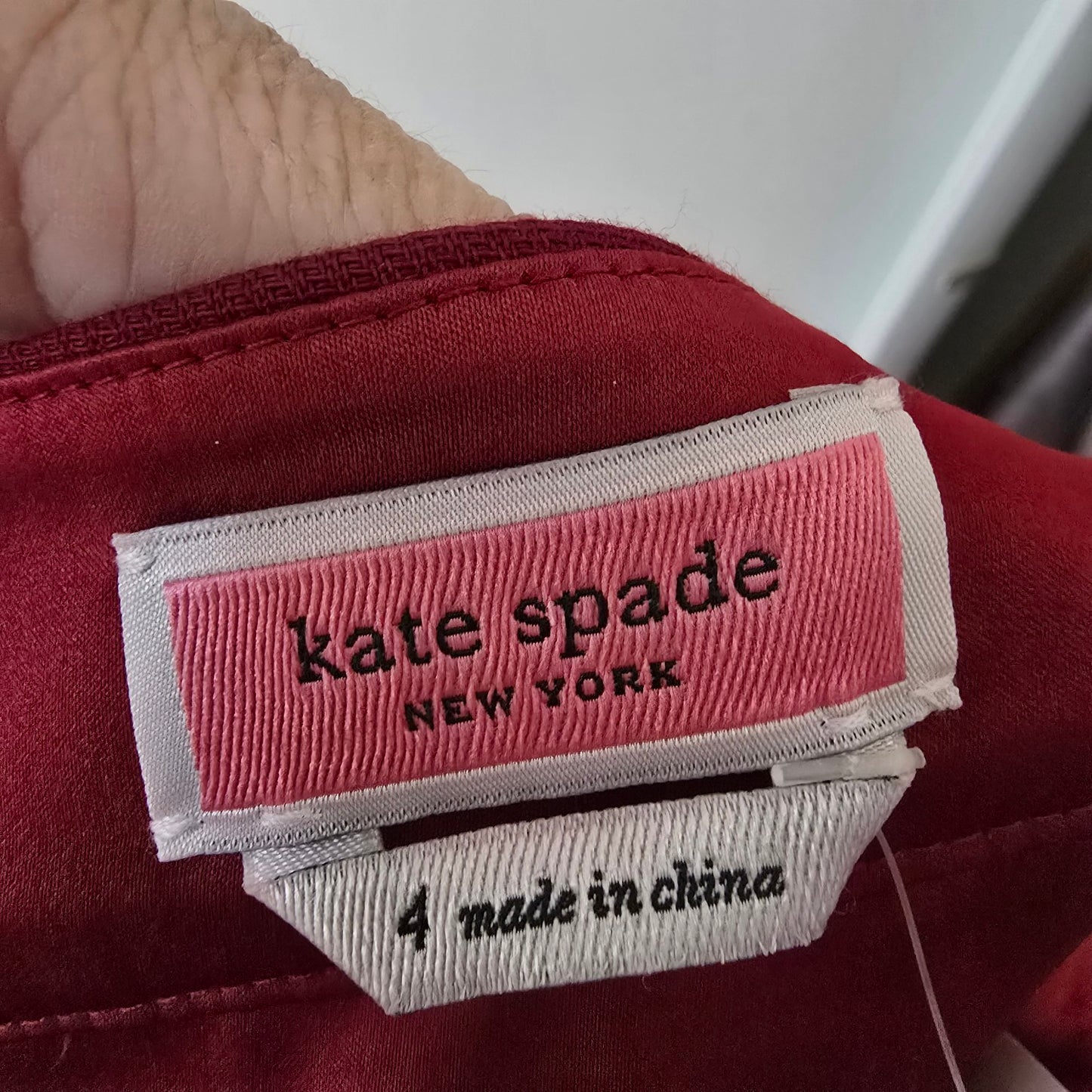 Kate Spade Red Spade Pocket Skirt Size 4