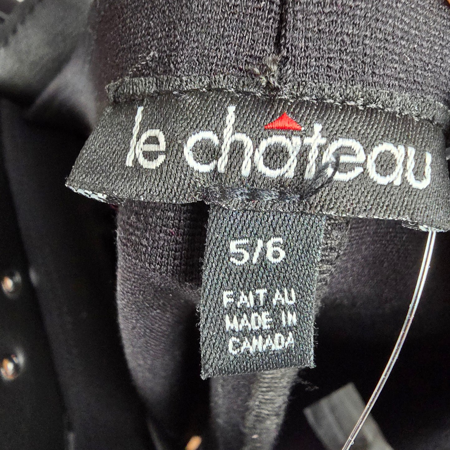 Le Chateau Black Belted Midi Pencil Skirt Size 5/6