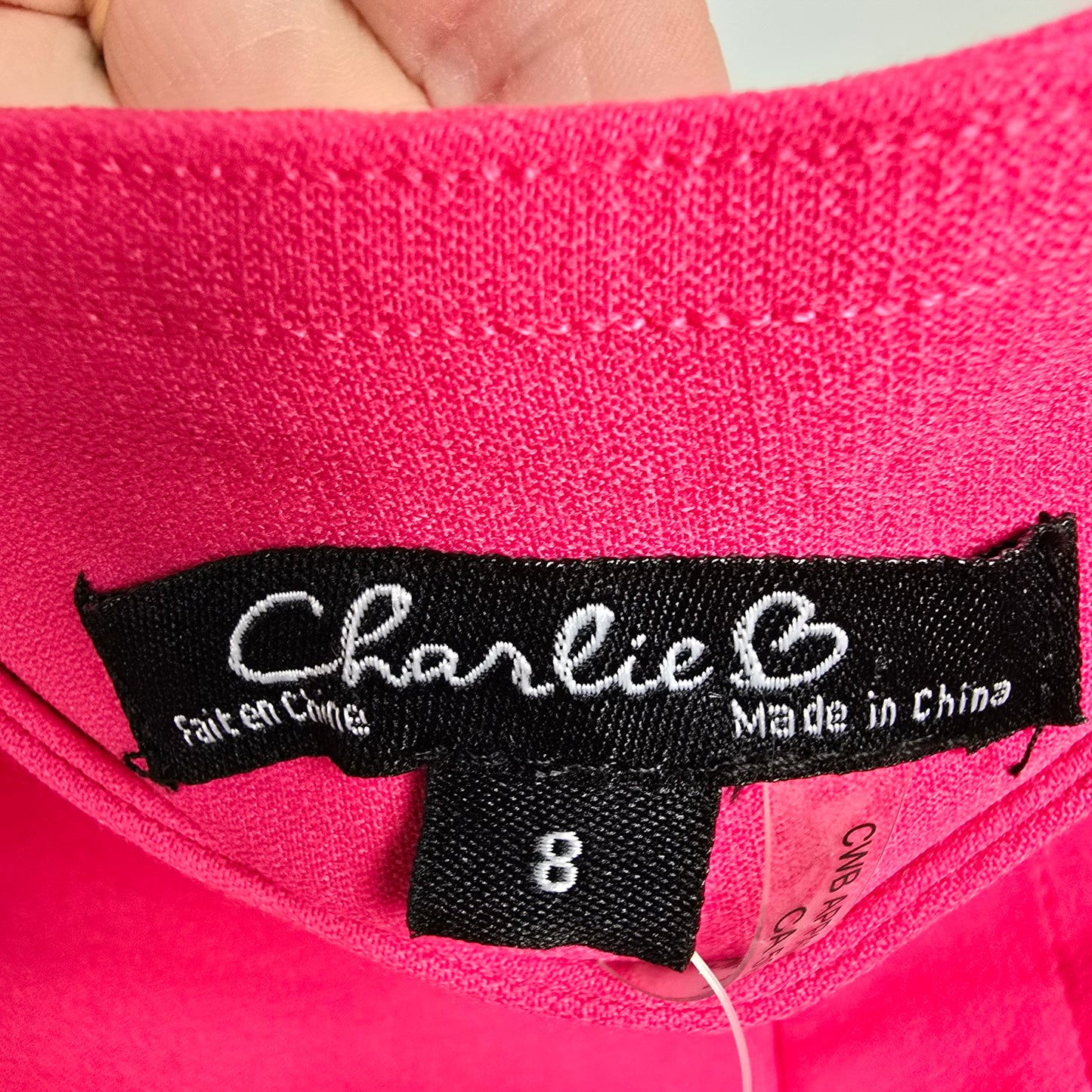 Charlie B Pink Capri Pants Size 8