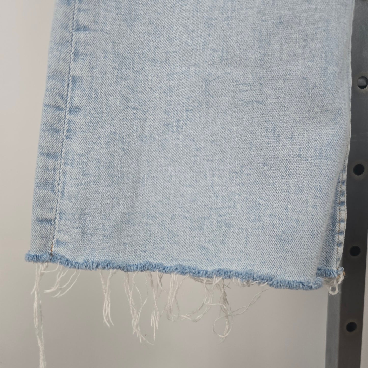 Zara Light Wash Cropped Flare Leg Jeans Size 10