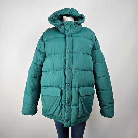 Gap Recycled Green Puffer Jacket Size XL