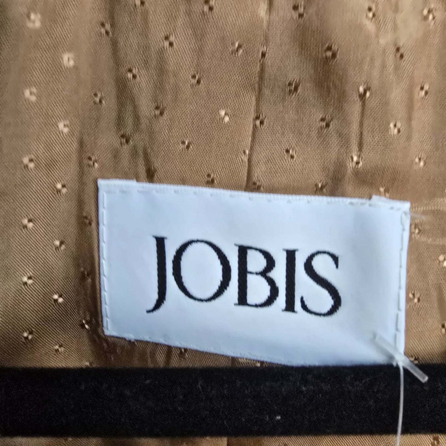 Vintage Jobis La Chic Brown Houndstooth Wool Cashmere Blazer Size 14