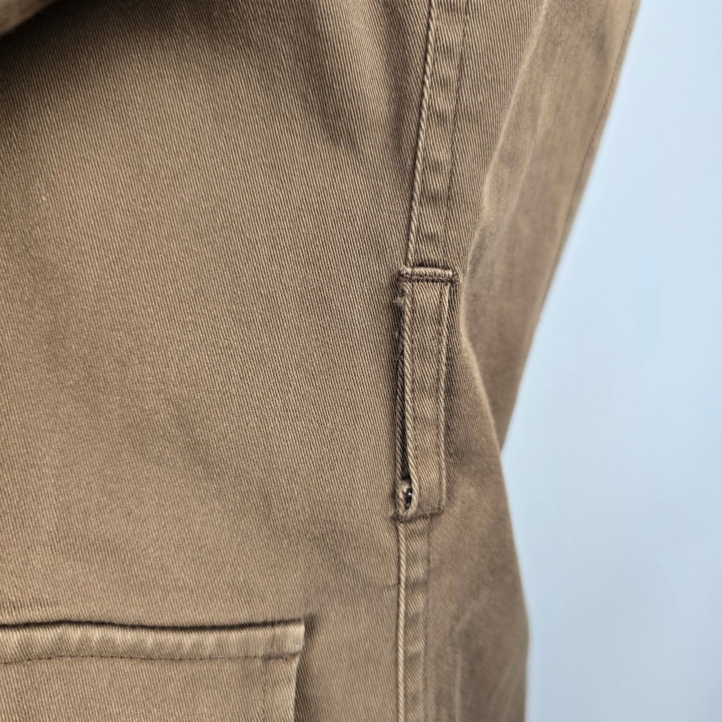 CYC Brown Cotton Snap Front Light Jacket Size 7/8