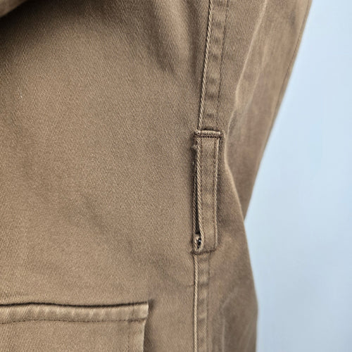 CYC Brown Cotton Snap Front Light Jacket Size 7/8