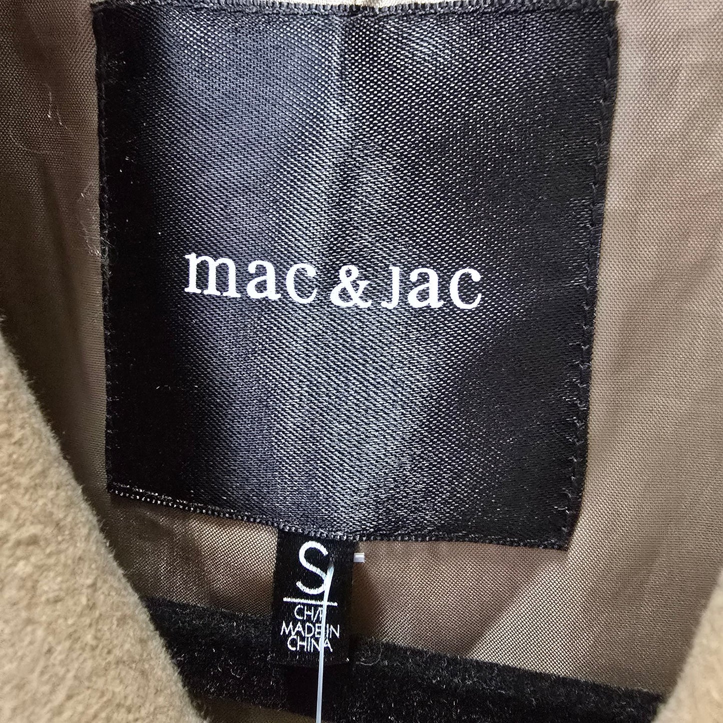 Mac & Jac Brown Button Up Pea Coat Size S