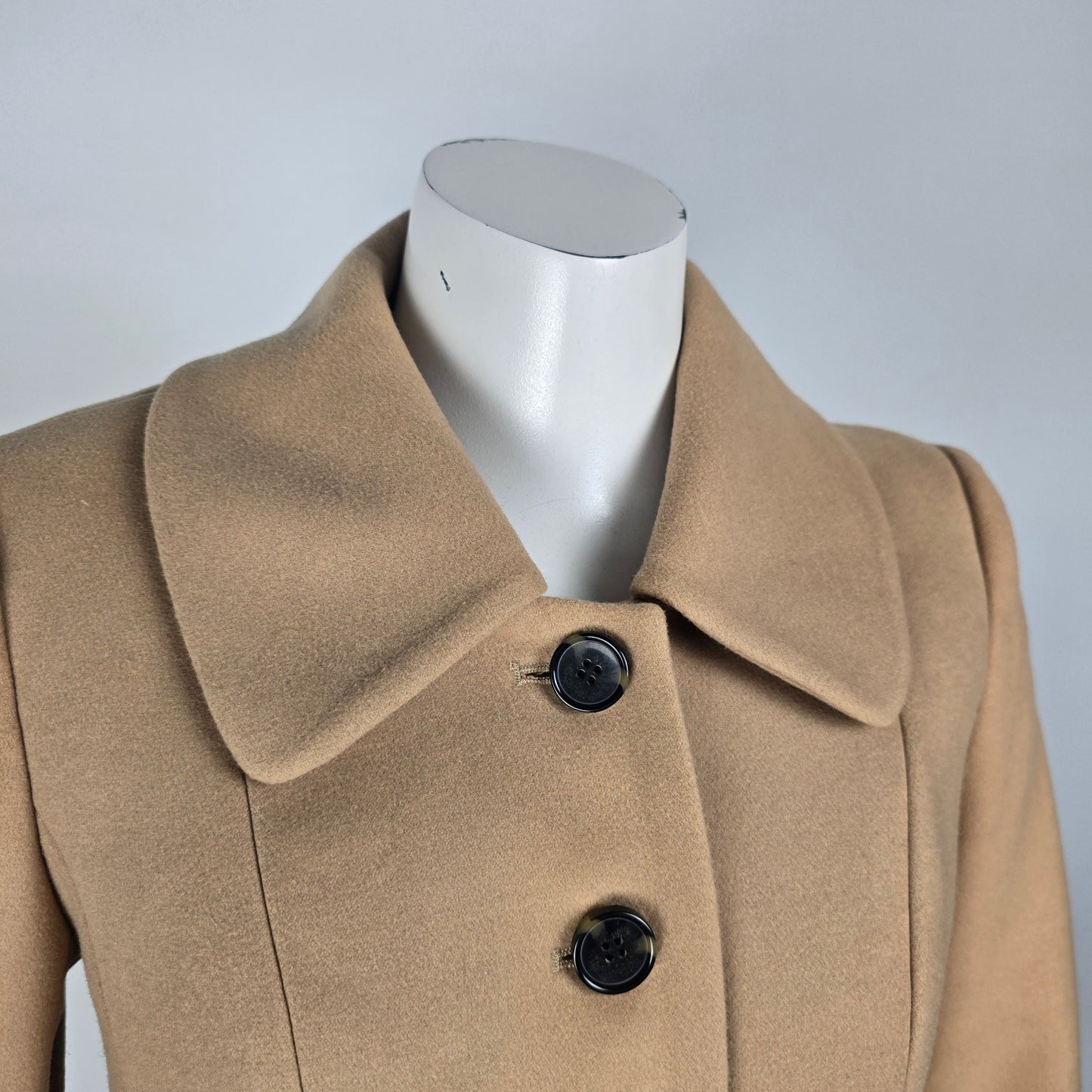 Mac & Jac Brown Button Up Pea Coat Size S