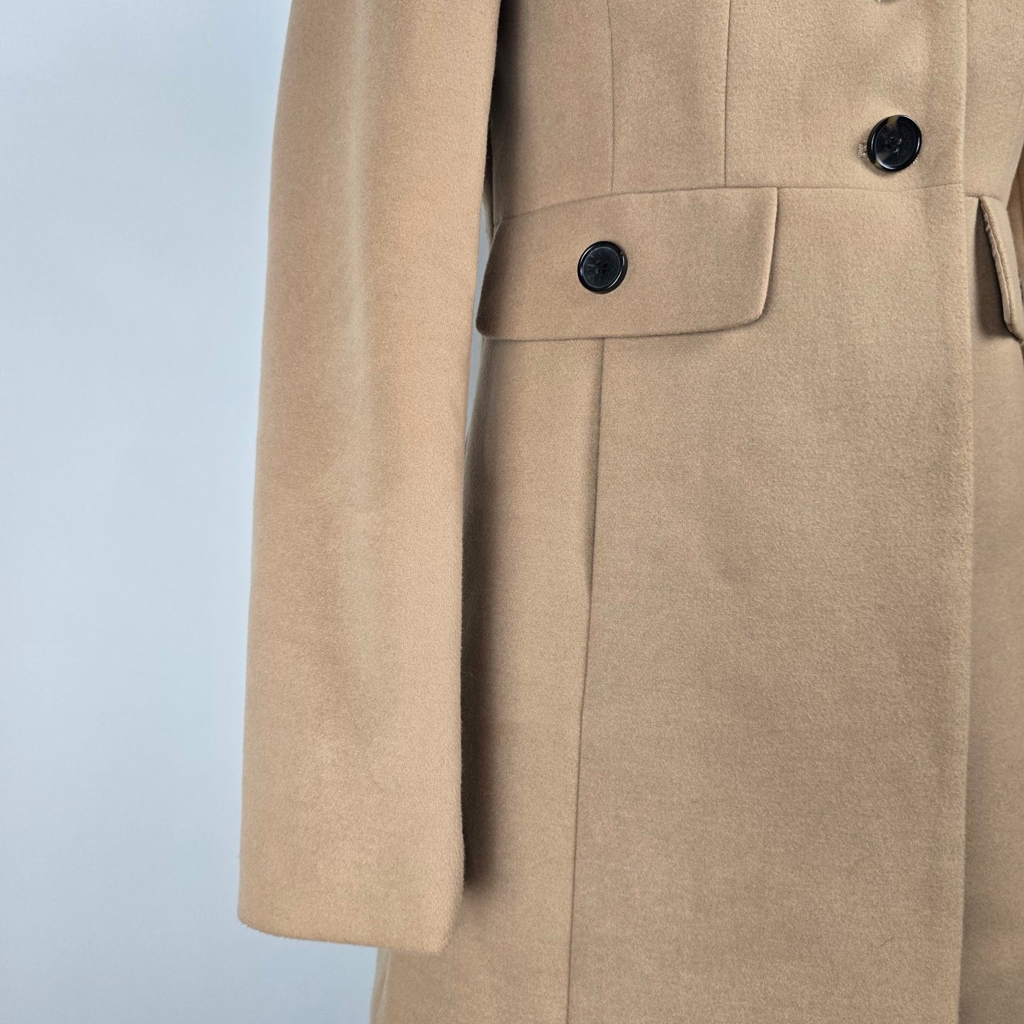 Mac & Jac Brown Button Up Pea Coat Size S