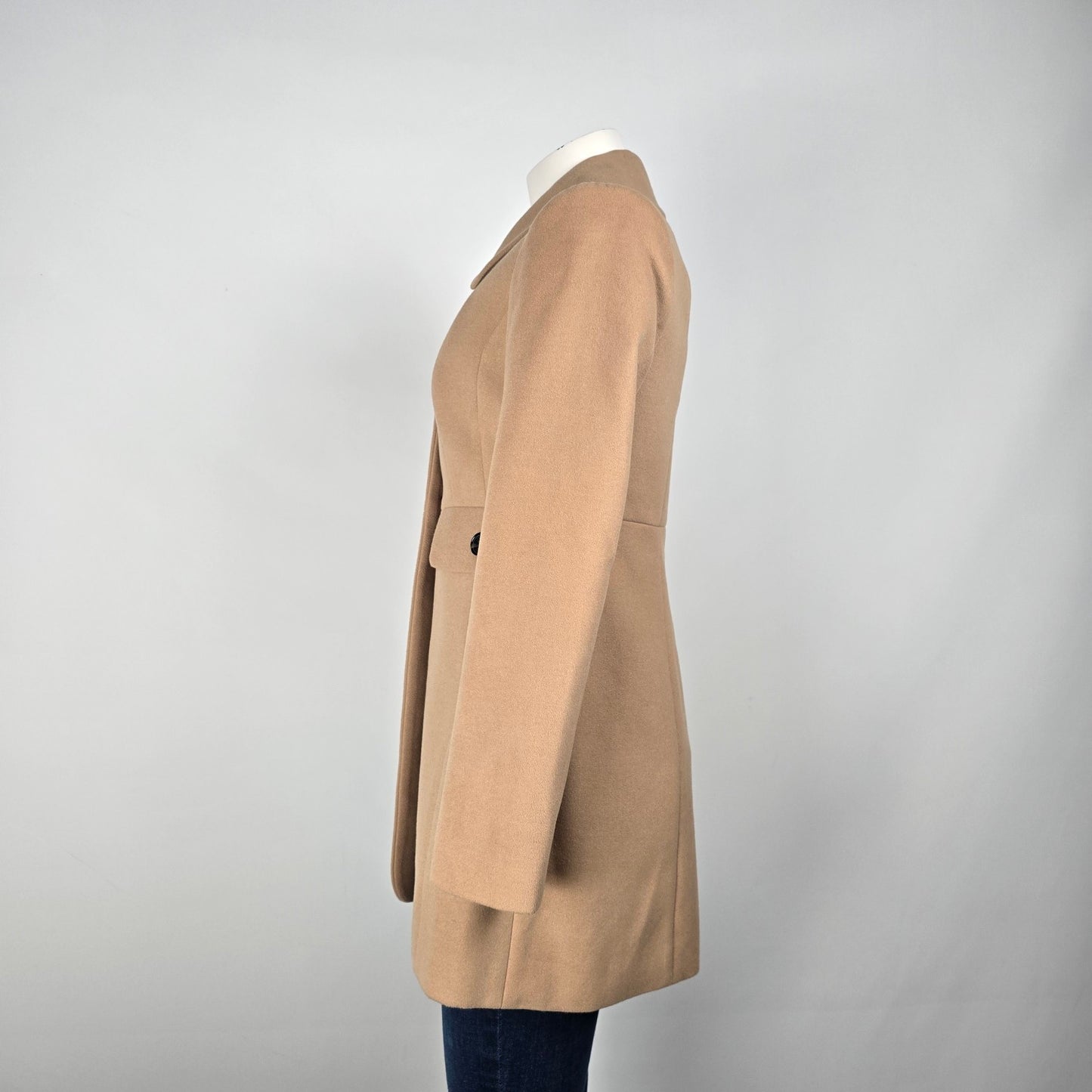 Mac & Jac Brown Button Up Pea Coat Size S