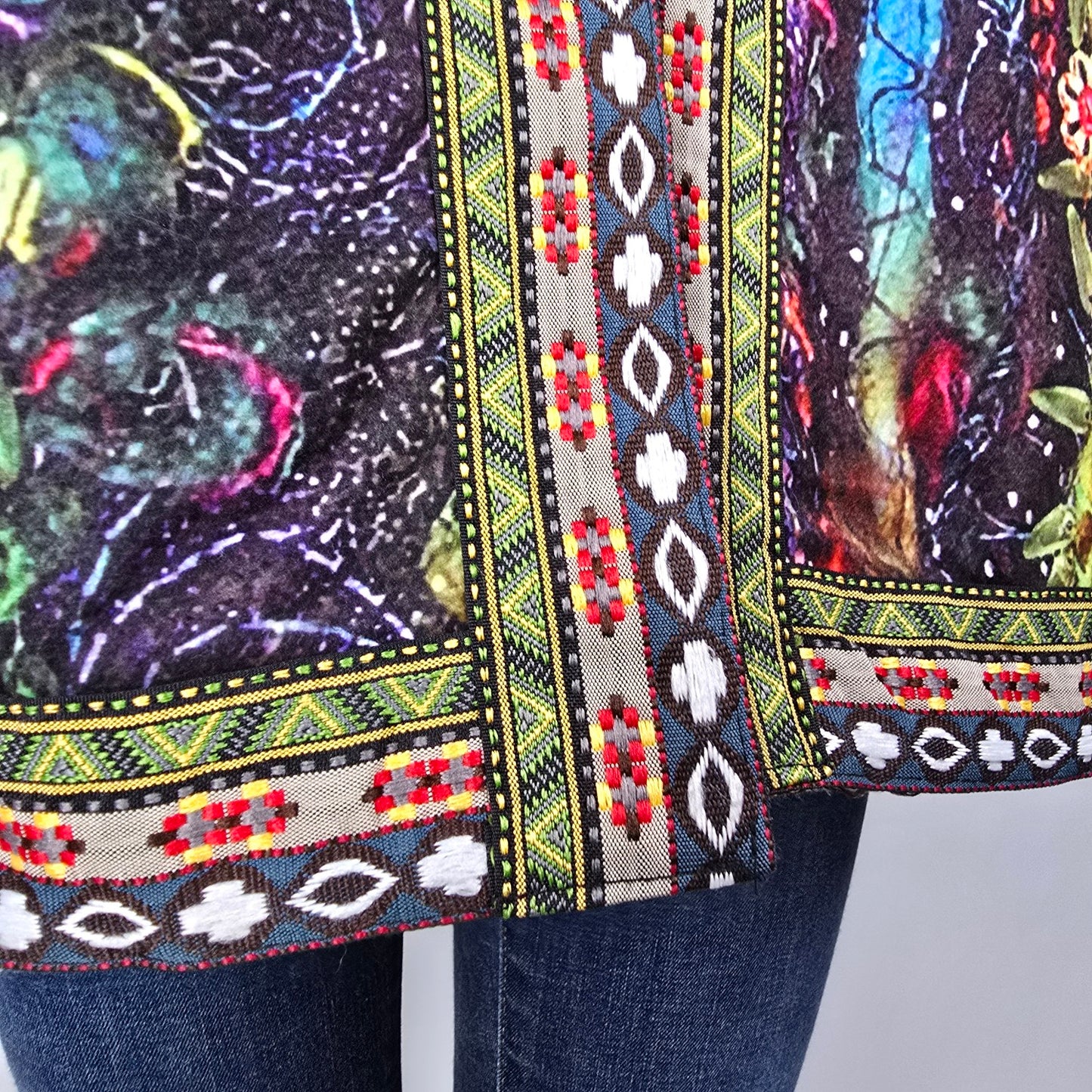 Just Fashion Now Bright Floral Print Jacket Size 3XL