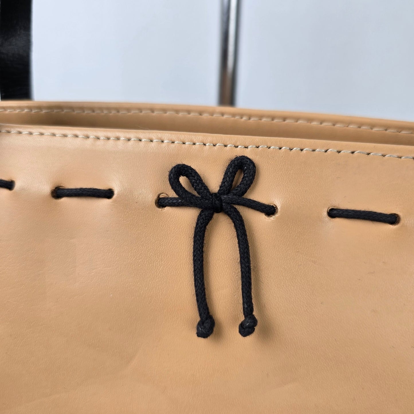 Vintage Tiffany & Fred Paris Brown & Black Leather Purse