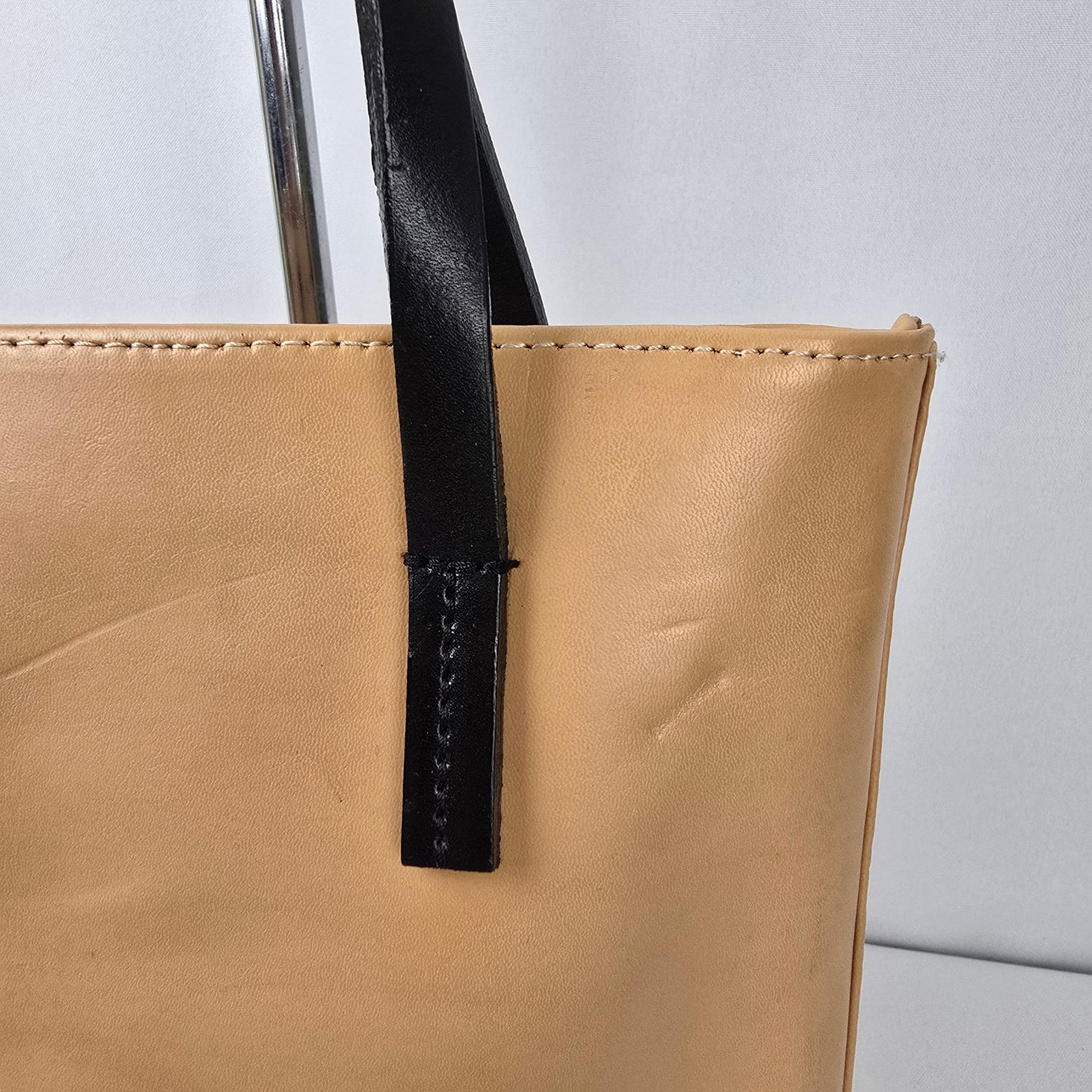 Vintage Tiffany & Fred Paris Brown & Black Leather Purse