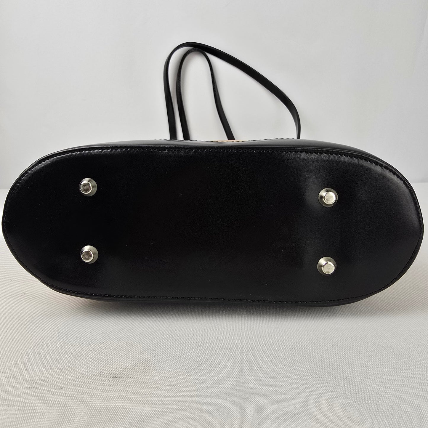 Vintage Tiffany & Fred Paris Brown & Black Leather Purse