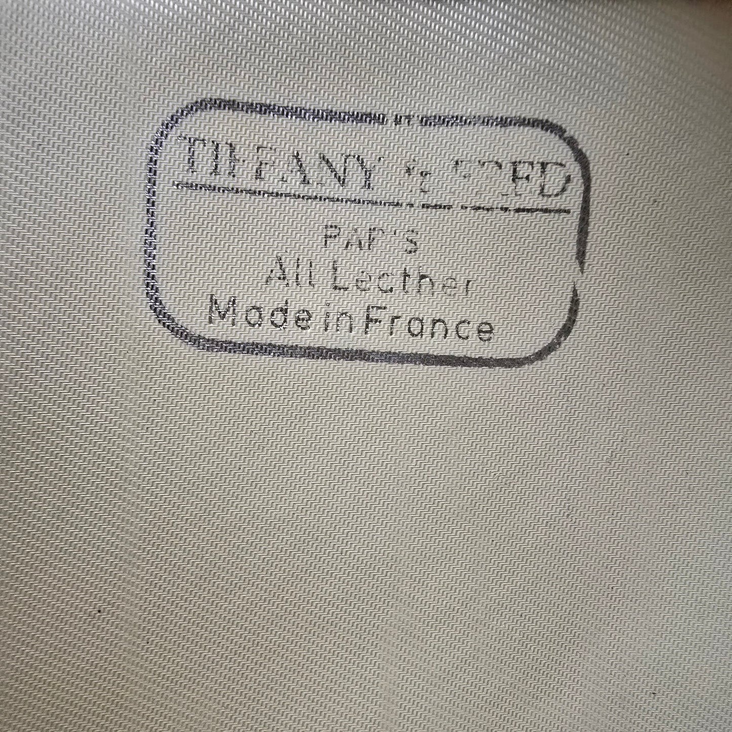 Vintage Tiffany & Fred Paris Brown & Black Leather Purse