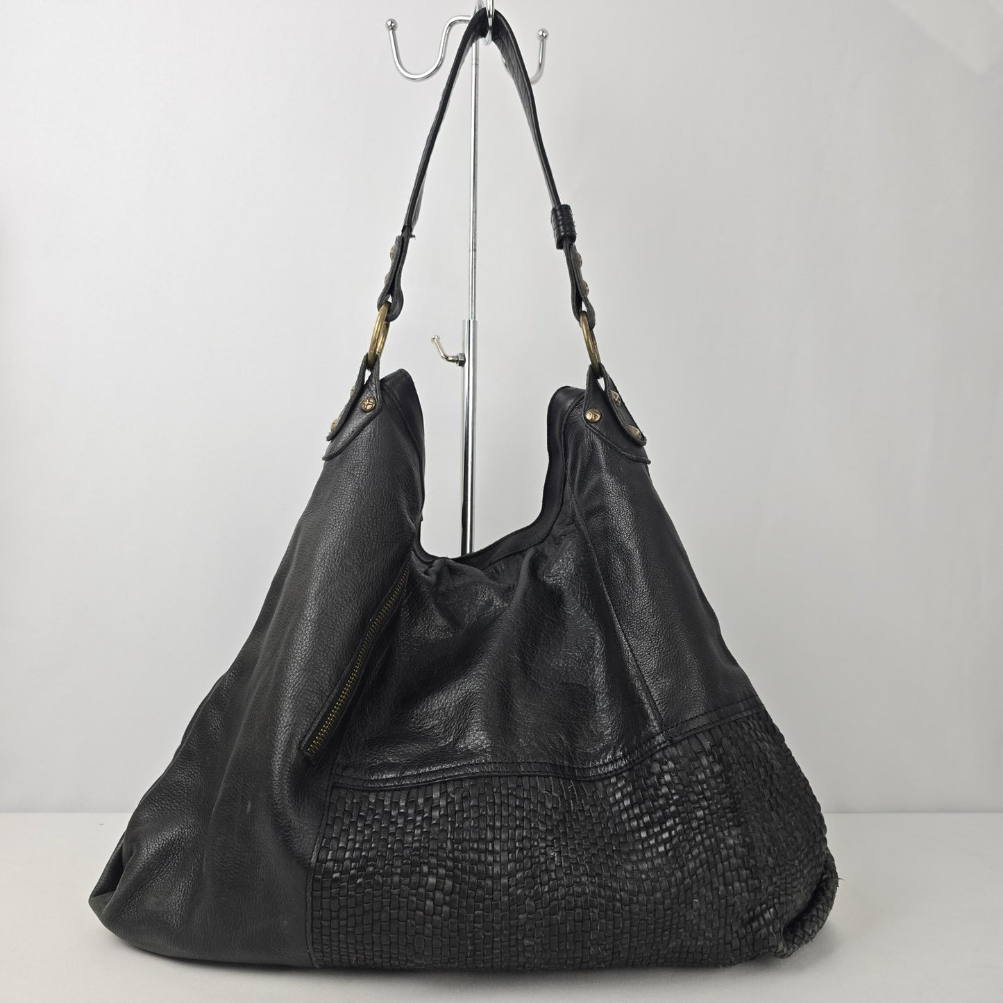 Boutique of Leathers Black Hobo Purse