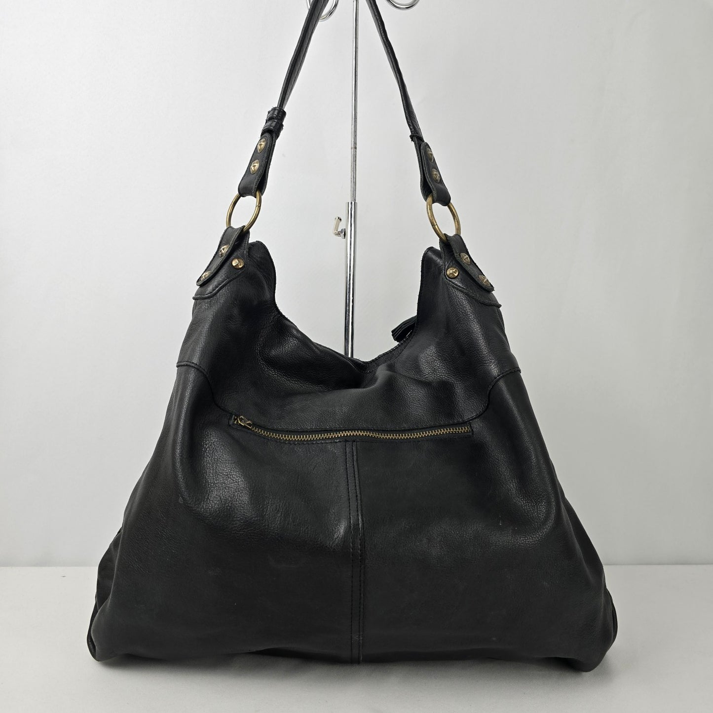 Boutique of Leathers Black Hobo Purse