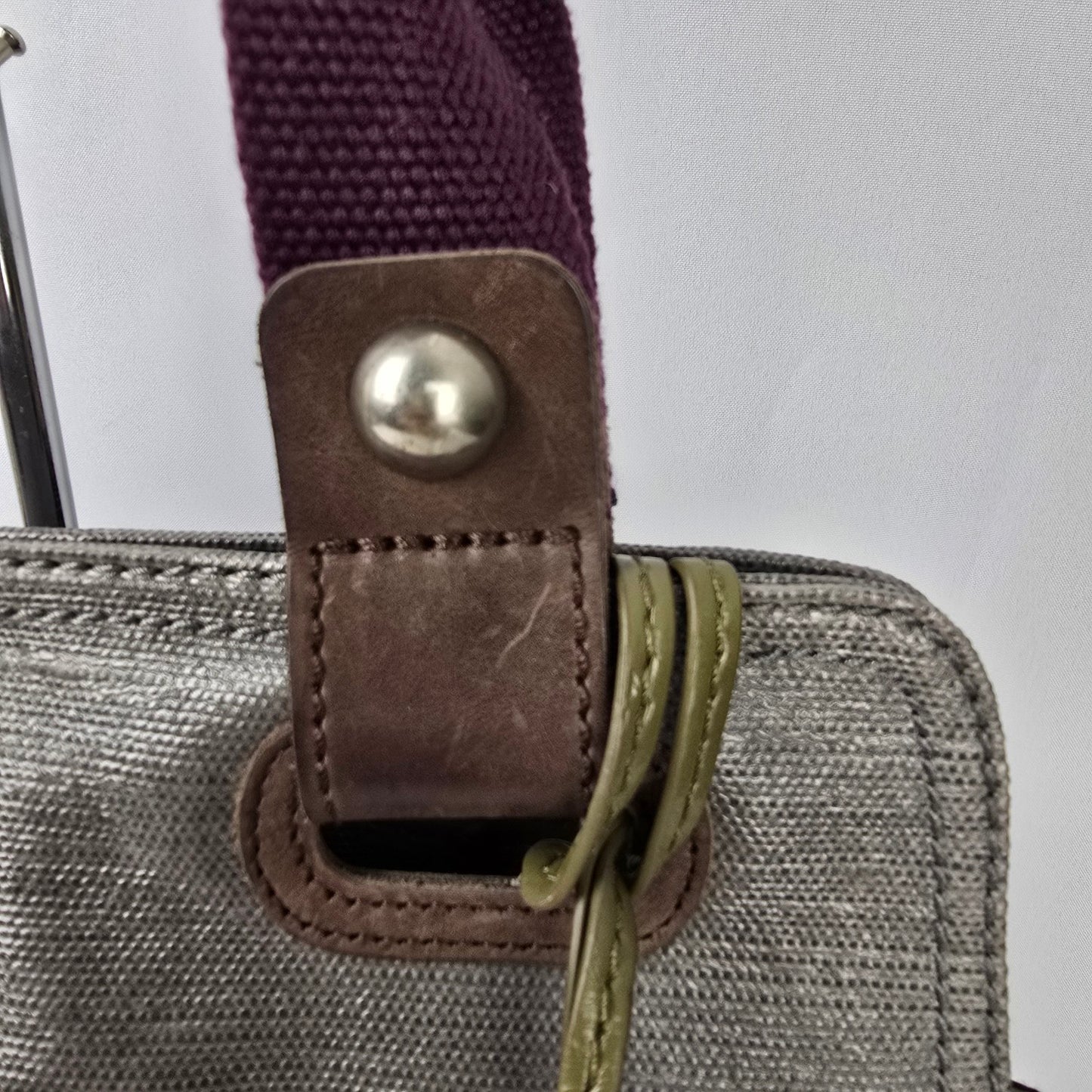 Fossil Purple & Grey Quilted Purse