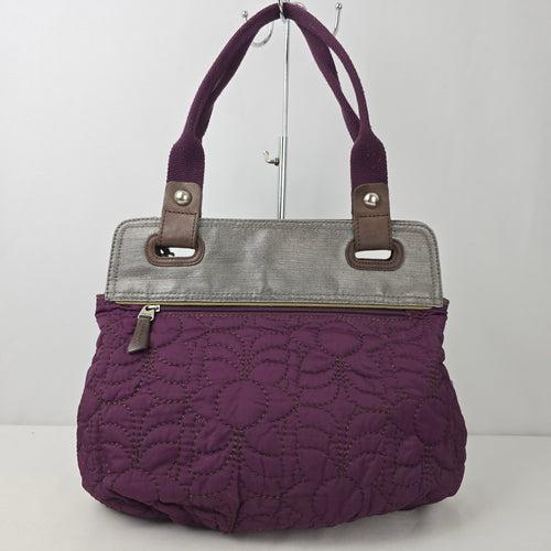 Fossil Purple & Grey Quilted Purse